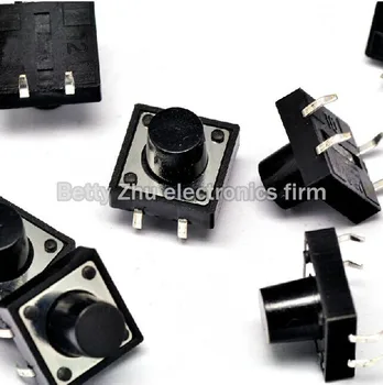 

100PCS/LOT 12 * 12 * 9MM touch switch shrapnel Vertical 4 feet of good quality micro-switch