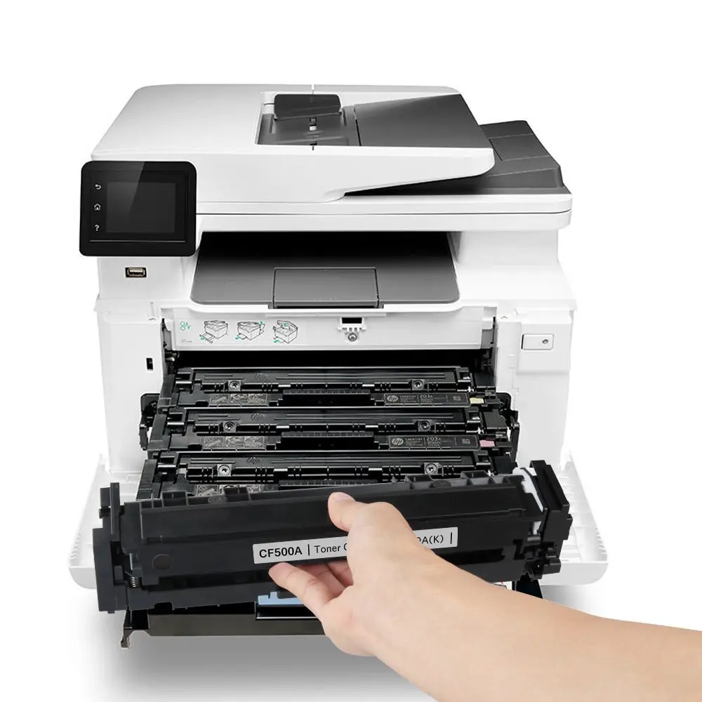 4PK с многоразовым чипом M281fdw CF500A 202A 202X тонер картридж для HP Pro MFP M254dw M281cdw M281dw M280nw M254