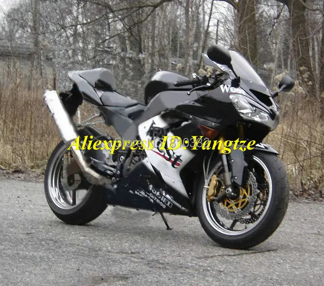 Комплект обтекателей для мотоцикла на заказ KAWASAKI Ninja ZX10R 2004 2005 04 05 Западный Белый