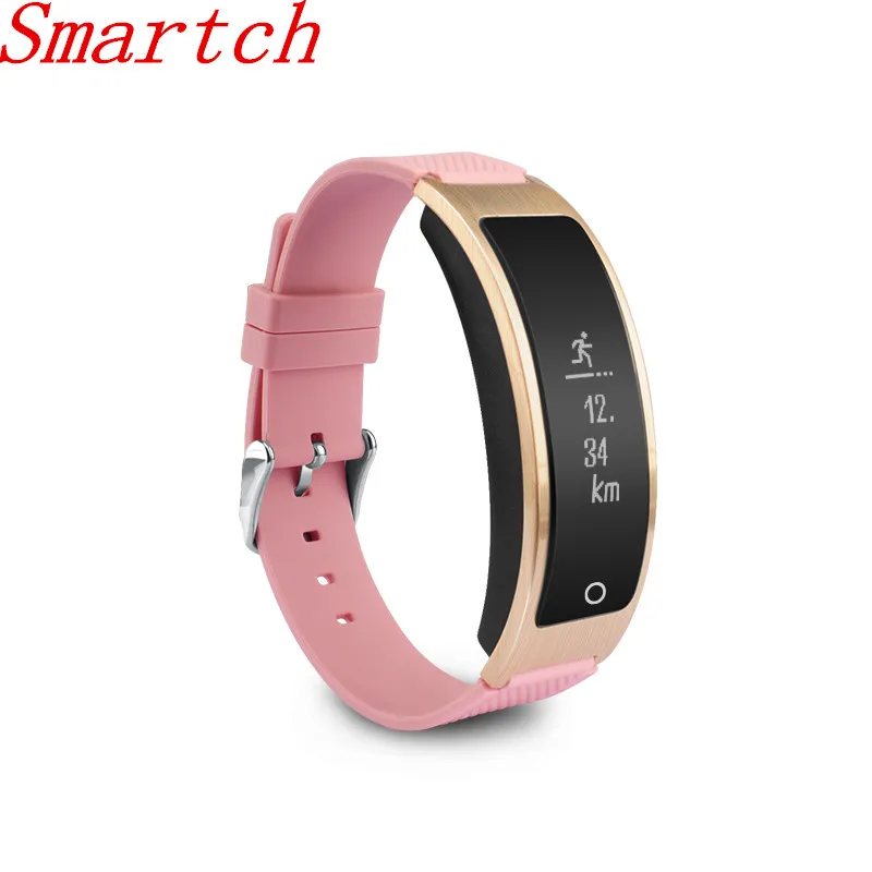 Smartch I8 Smart Bracelet Talk Band Heart Rate Monitor Blood Pressure Watch with Pedometer Sleep Fitness
