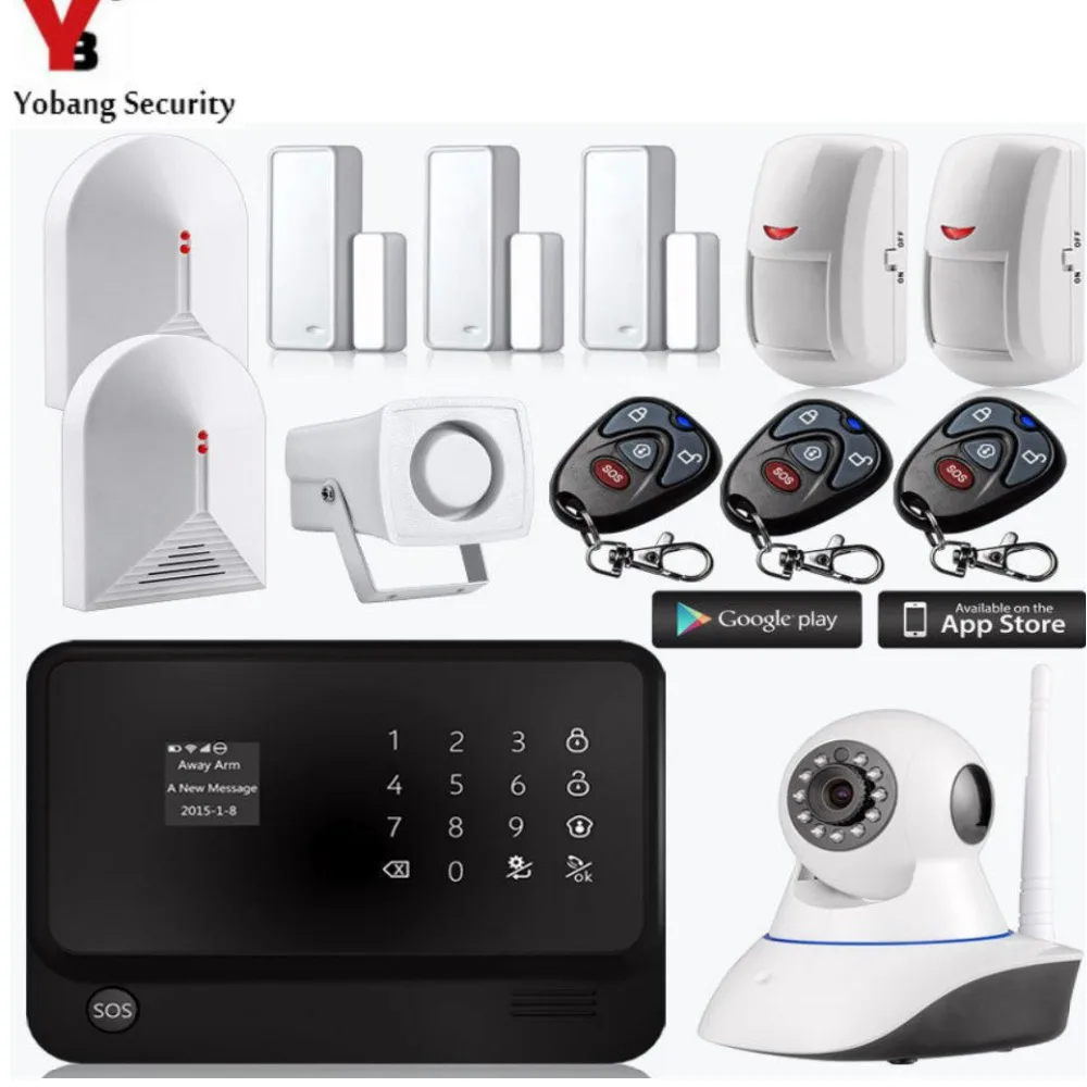 YobangSecurity Swedish Dutch Russian French Spanish Voice Home Security System Wireless WiFI GSM Alarm System Glass Break Sensor YobangSecurity Swedish Dutch Russian French Spanish Voice Home Security System Wireless WiFI GSM Alarm System Glass Break Sensor