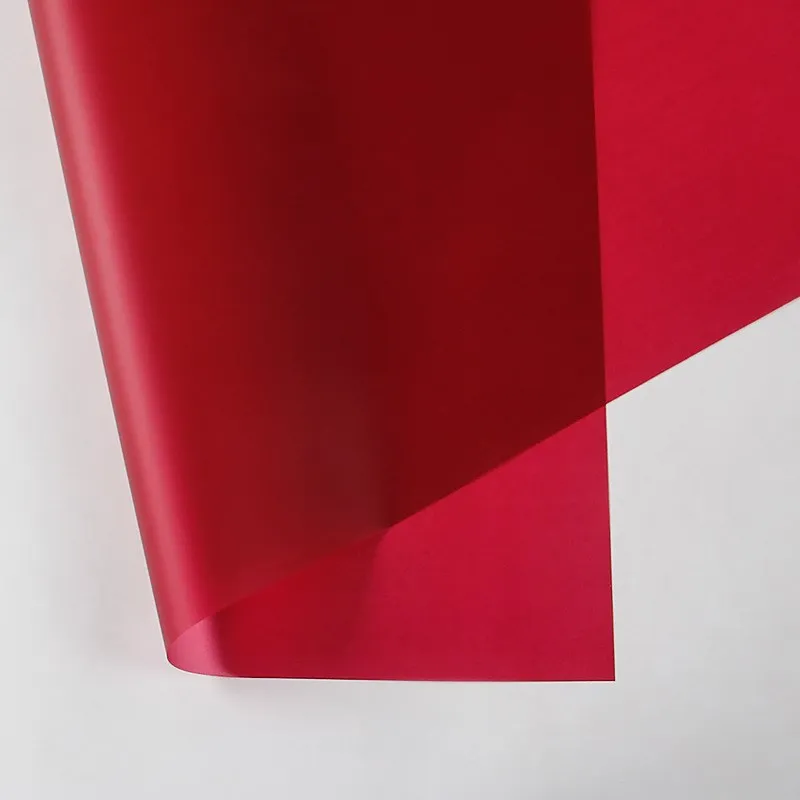 Deep Red 2 шт./упак. Однотонная одежда прозрачный Водонепроницаемый туман Бумага цветок упаковочный материал для подарков семена цветов принадлежности для скрапбукинга "сделай сам" Ремесло Бумага - Цвет: Deep Red