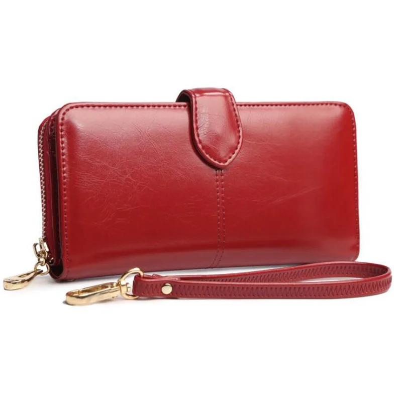 

Wallet female long zipper buckle fashion wallet PU leather wallet women's clutch bag coin purse cosmetics