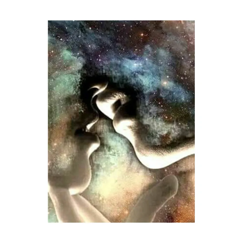 

DIY 5D full circle diamond painting starry sky landscape kissing pattern cross stitch mosaic rhinestone home decoration gift