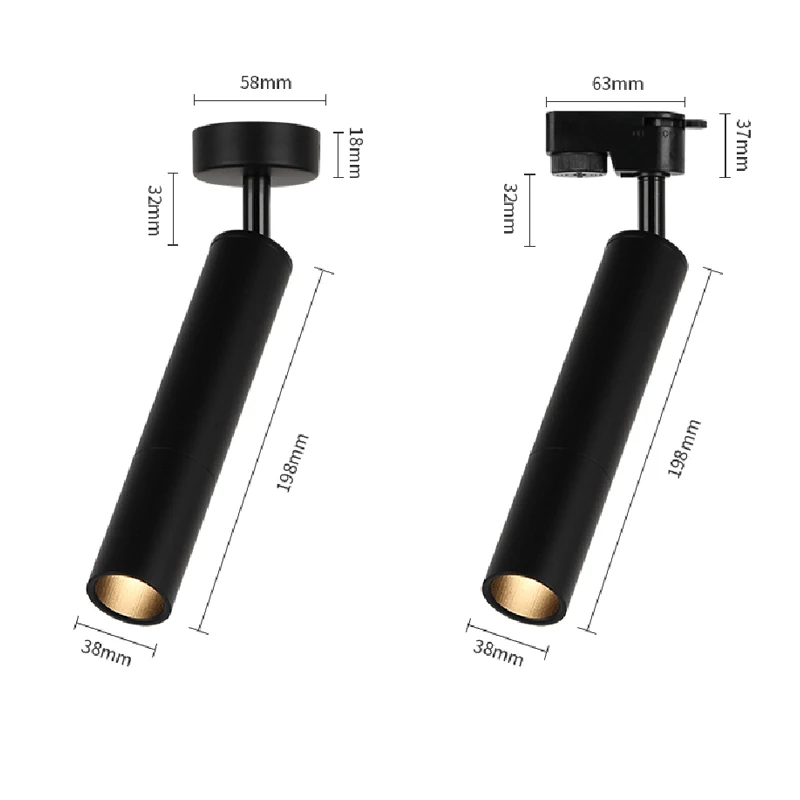 LED أضواء المسارات الملابس متجر ويندوز صالات العرض معرض أضواء led cob مصباح التوقف السقف السكك الحديدية التقليدية جمع مصباح