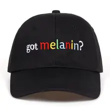 2018 Yüksek Kaliteli Pamuk aldı melanin? Snapback Kap beyzbol şapkası Erkekler Kadınlar Için Hip Hop Baba Şapka Kemik Gar... Snapbacks golf şapkaları(China)