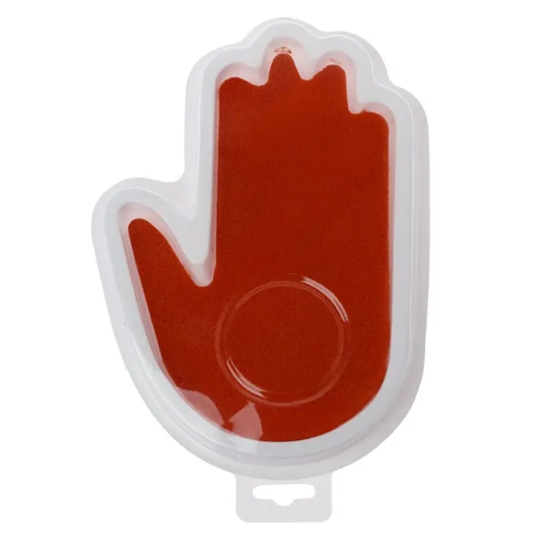 Детские безопасные чернила для печати, набор для отпечатка рук, бесчернильный отпечаток пальцев, подарочные сувениры для новорожденных - Цвет: red