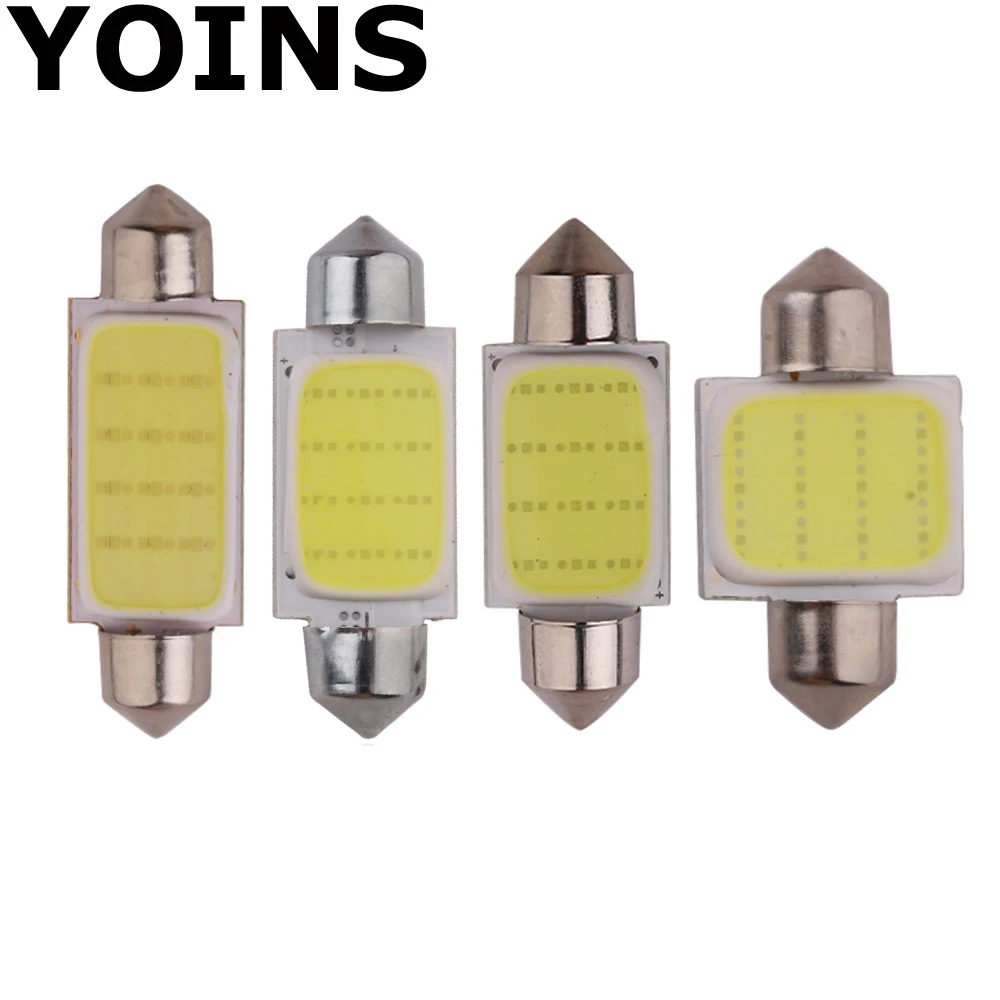 

Car styling 31mm/36mm/39mm/42mm 12V Festoon LED Car Bulb Parking COB LED SIZE Interior White SMD Bulb Reading lights