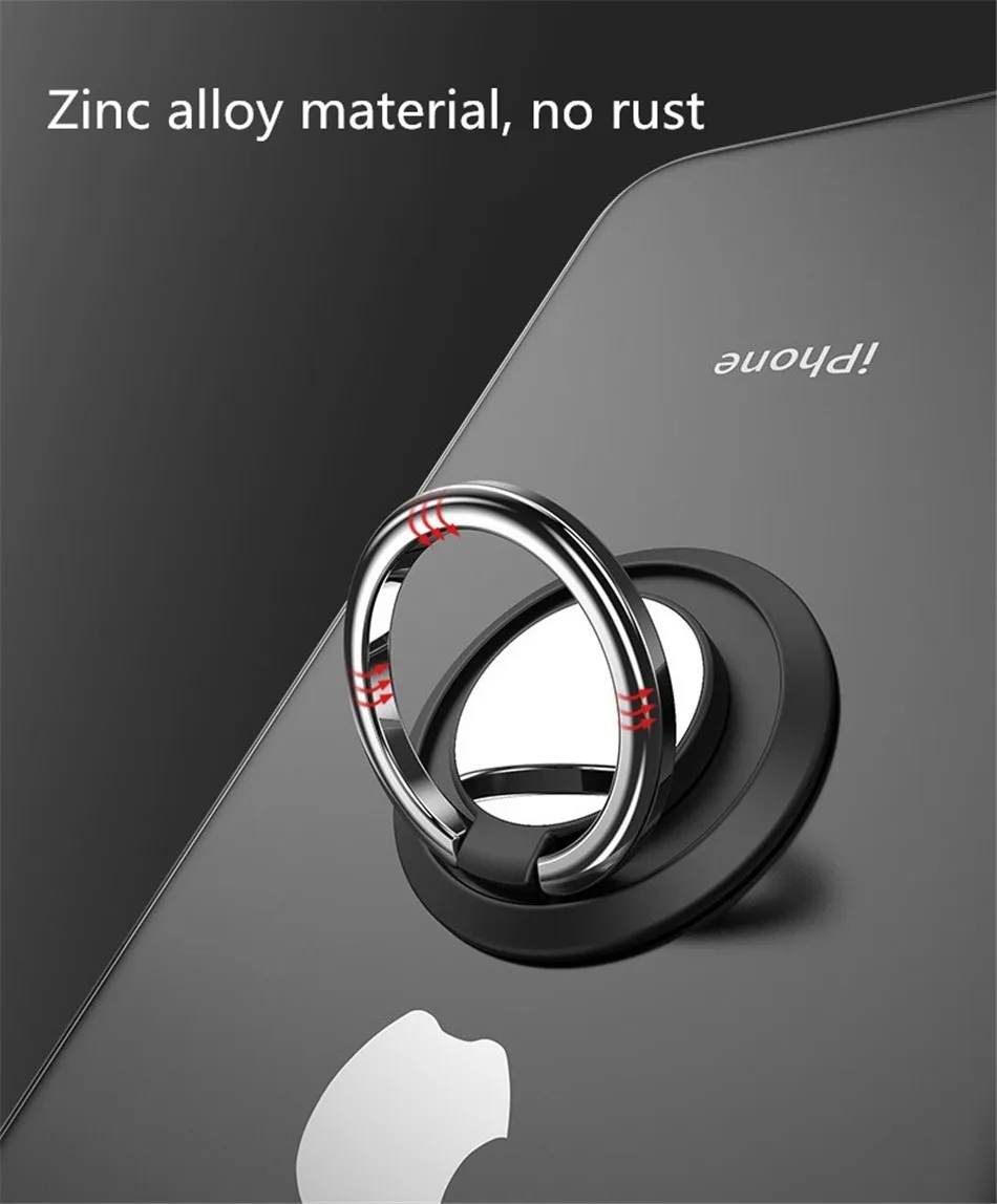 Universal Magnetic 360 Degree Rotate Holder Finger Ring Mobile Phone Stand Holder For Iphone Huawei Xiaomi Smart Phone Holder (2)