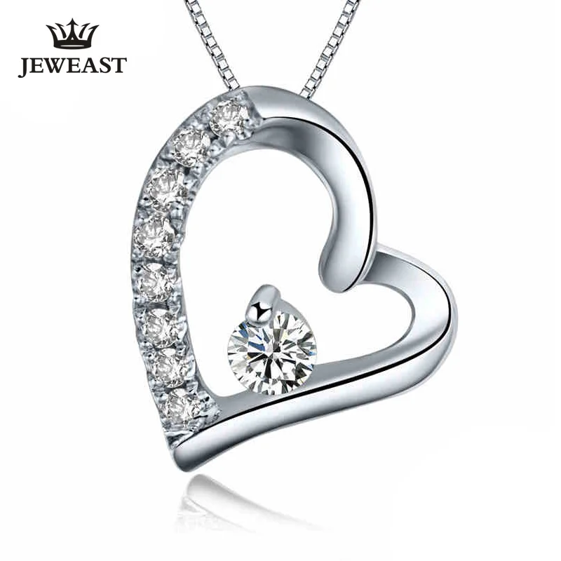 Pt950 Platinum Gold Diamond Pendant 10 