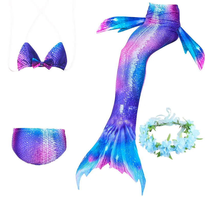girls mermaid tail swimwear 5-6-1