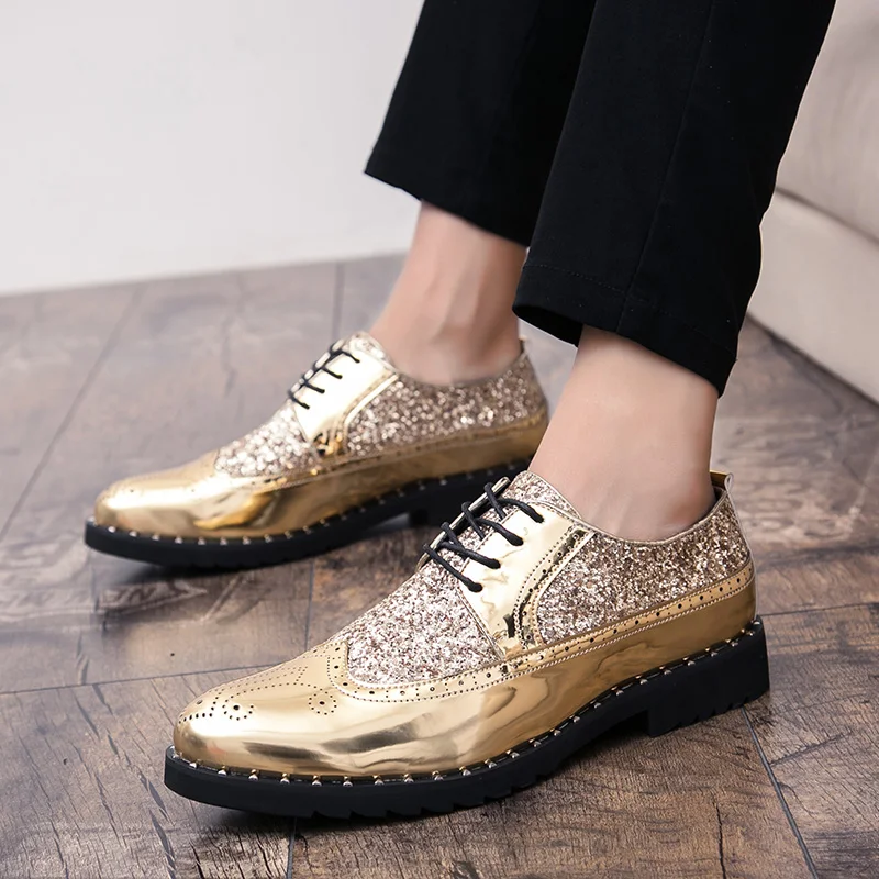 

2019 New Business Men Casual Shoes Handmade Breathable Comfortable British Style Men Shoes Leather Flat Man Oxfords Formal Shoes