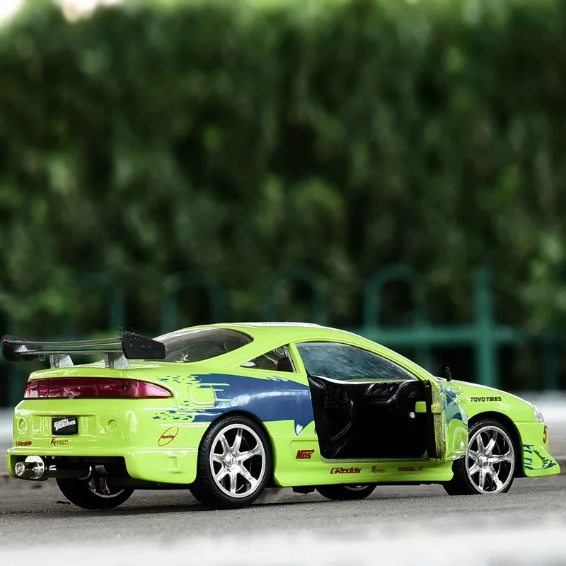 1:32 Jada Classical Fast and Furious 1995 Mitsubishi Eclipse Metal Alloy Diecast Model Car Toy For