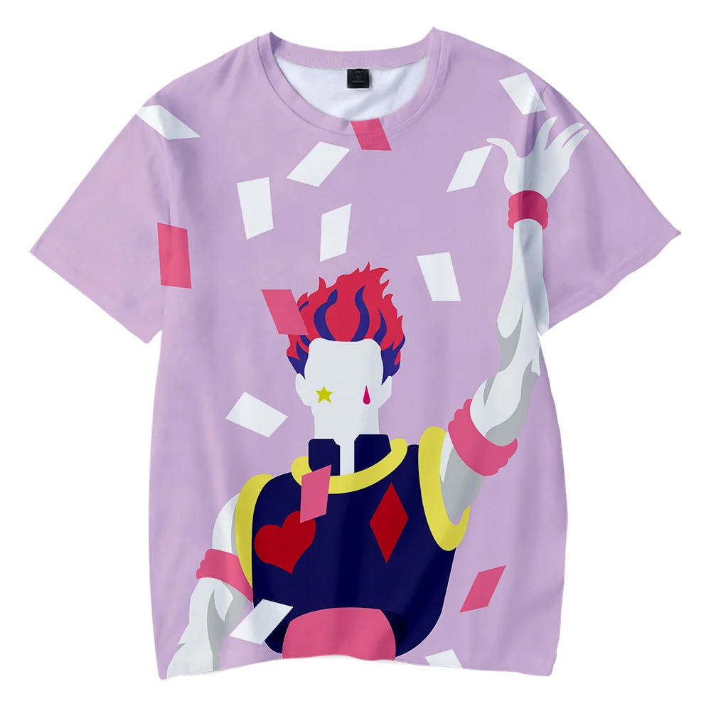 

Hisoka 3D Printed Children T-shirts Fashion Summer Short Sleeve T shirts 2019 Casual Cool Streetwear Kids T shirts plus size