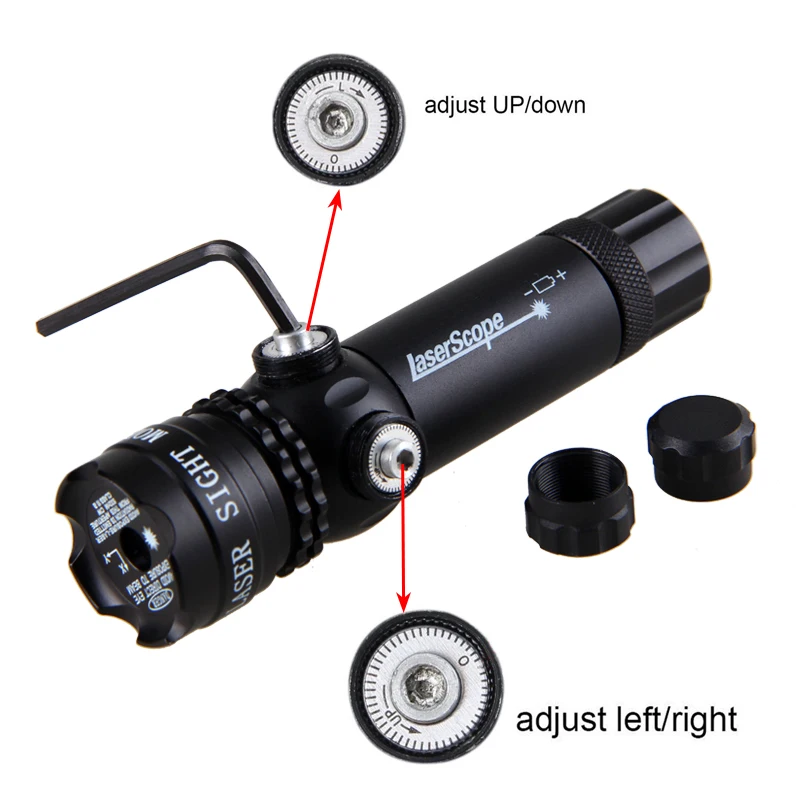 Montagem a Laser Interruptor de Pressão Caça Tático Ponto Verde Mira Laser Rifle Arma Escopo 20mm Airsoftsport Ferroviário & Barril Montagem 14 Cheap Lunetas Riflescopes