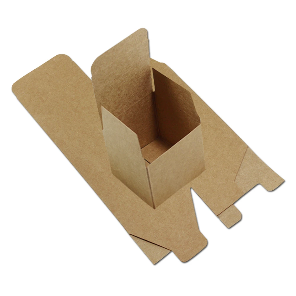 20 шт./лот белый коричневый форма для льда складная крафт-бумага упаковка коробка вечерние подарки ручной работы ремесла упаковочная коробка бумажная доска подарочная коробка