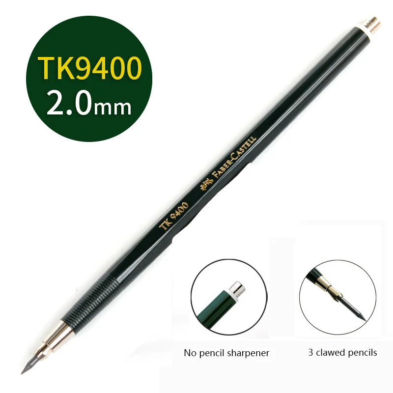 FABER CASTELL TK4600 чертежи; Прокладочные карандаши; 2,0 мм чертежи; инженерные карандаши - Цвет: TK9400