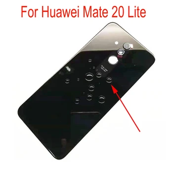 

100% Original New Back Battery Cover For Huawei Mate 20 Lite Phone Rear Case Housing Door + Camera Glass Lens Phone Parts