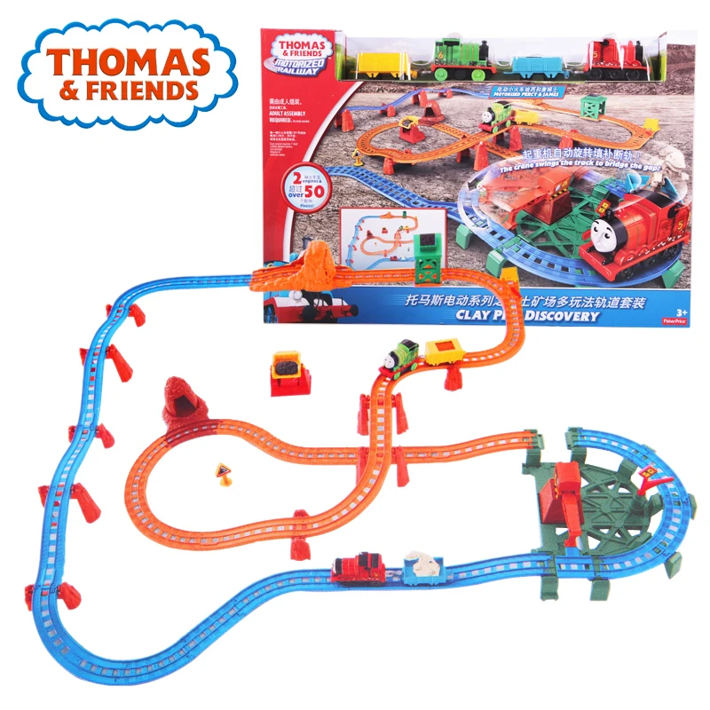 Original Thomas Anime Toy Electric Train Toy Car Track For Children Learning Building Track Thomas and Friends Brinquedos DVJ89