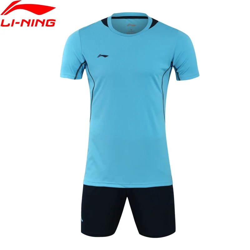 

Li-Ning Children Soccer Competition Suits 100% Polyester Comfort LiNing Fitness Sports T-shirt Shorts Sets AATN014 TTT278