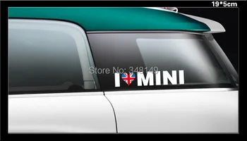 

Aliauto Car-Styling I lOVE MINI Reflective Car sticker and decals Accessories for mini cooper Countryman R50 R52 R53 R58 R56