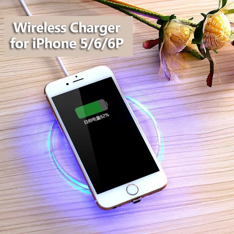 Универсальное Qi Беспроводное зарядное устройство для iPhone 8 6 5 S 5C 5S SE 5SE 6S Plus X