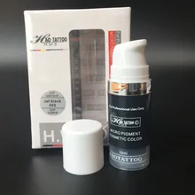 1 бутылка струи черный актуальный SGS вакуумный эзетический макияж микро пигментная Косметика цвет постоянный пигмент для перманентного макияжа с коробкой