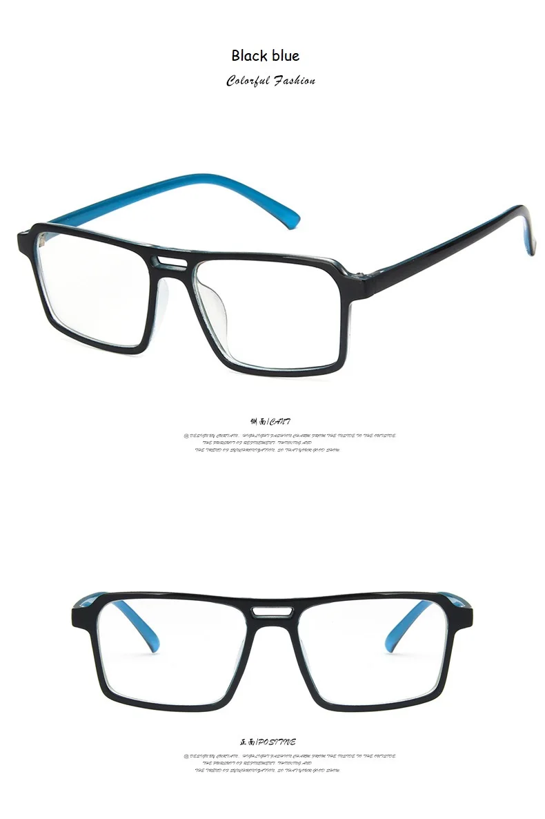 Новинка, квадратные мужские очки, оправа, Ретро стиль, для студентов, близорукость, очки, оправа, модные, прозрачные, Wo, мужские очки, оправа