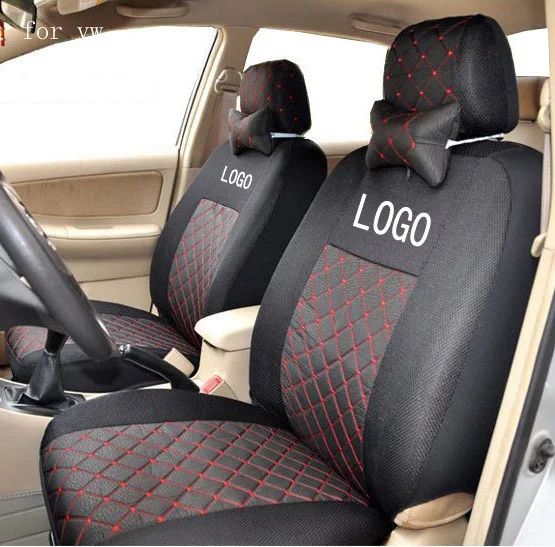 front 2 seat cover for volkswagen vw golf 4 5 passat b5 polo cotton