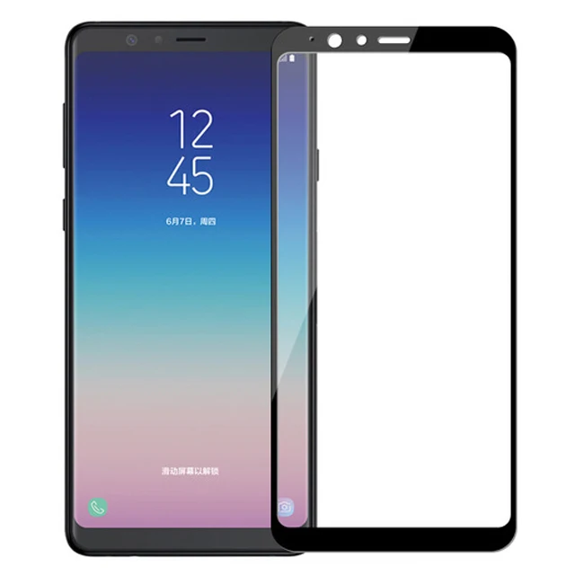 Glass Film Screen Protector Protective 25 PCS 9H 5D Full Glue Full Screen Tempered Glass Film for Galaxy A8 Star A9 Star