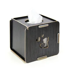 1 шт. Творческий artisan деревянной коробке комнаты Многофункциональный квадрат рулона бумаги A001