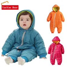 Зимняя одежда для малышей теплая верхняя одежда с хлопковой подкладкой детские комбинезоны детский зимний комбинезон, парки для новорожденных, Размер 2T