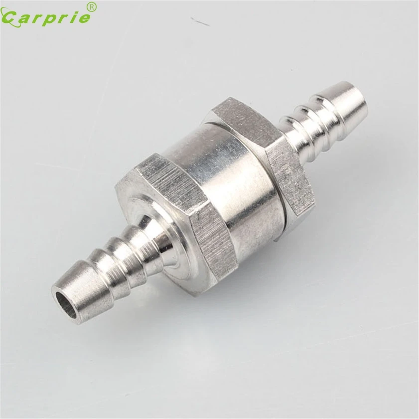 

High Quality Aluminums Alloy Fuel Non Return Check Valve One Way Petrol Diesel 8MM