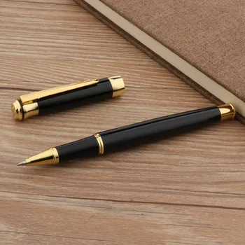 

office school black golden gift Crown stainless steel Metal Rollerball Pen