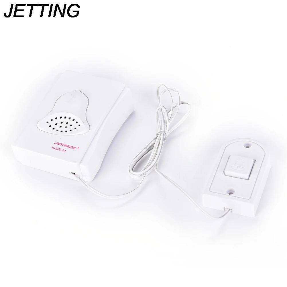 HOT 2017 1PCS New White Wired Easy Installed Electronic Door Bell 88cm Wire Doorbell Electronic