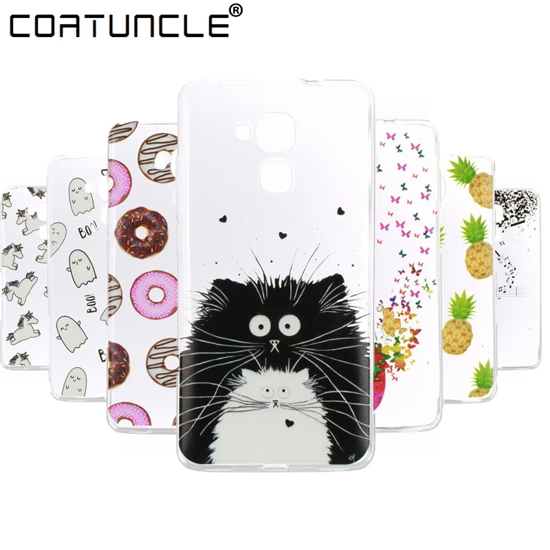 

Cartoon Case Huawei Honor 7 Lite Case TPU Soft Silicone Back Cover Huawei GT3 Cover For Coque Huawei Honor 5C Clear Phone Case
