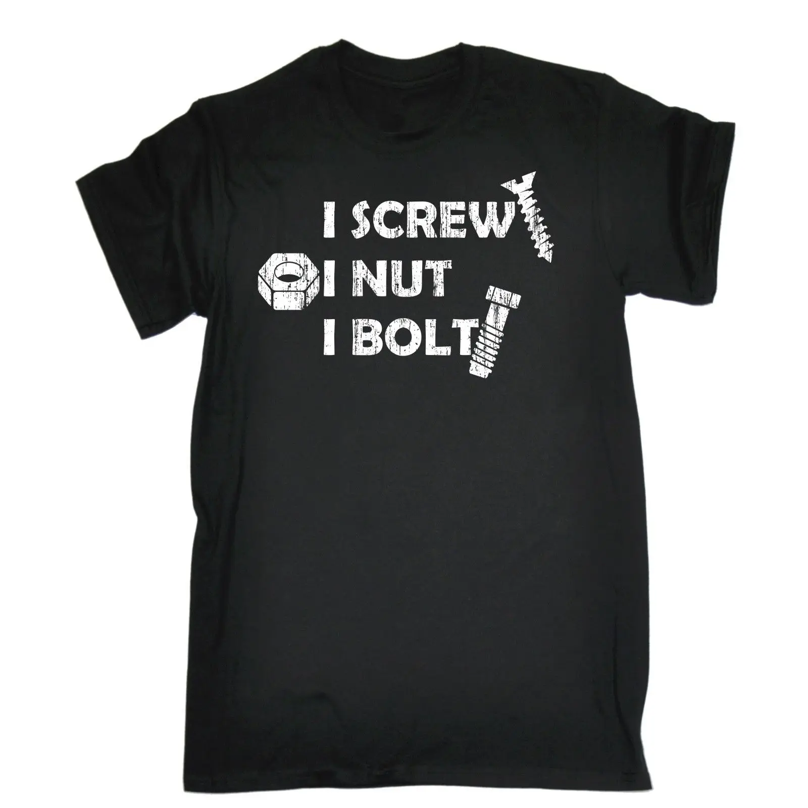 I Screw Nut Bolt T SHIRT tradie builder joke diy funny birthday gift