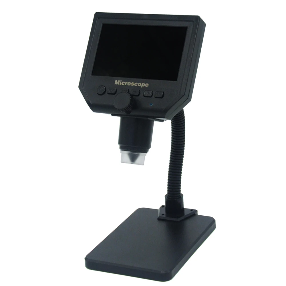 

Portable 1-600X 3.6MP Digital Microscope 4.3" LCD Electronic HD Video Microscopes USB Endoscope Magnifier Camera Bending Stent