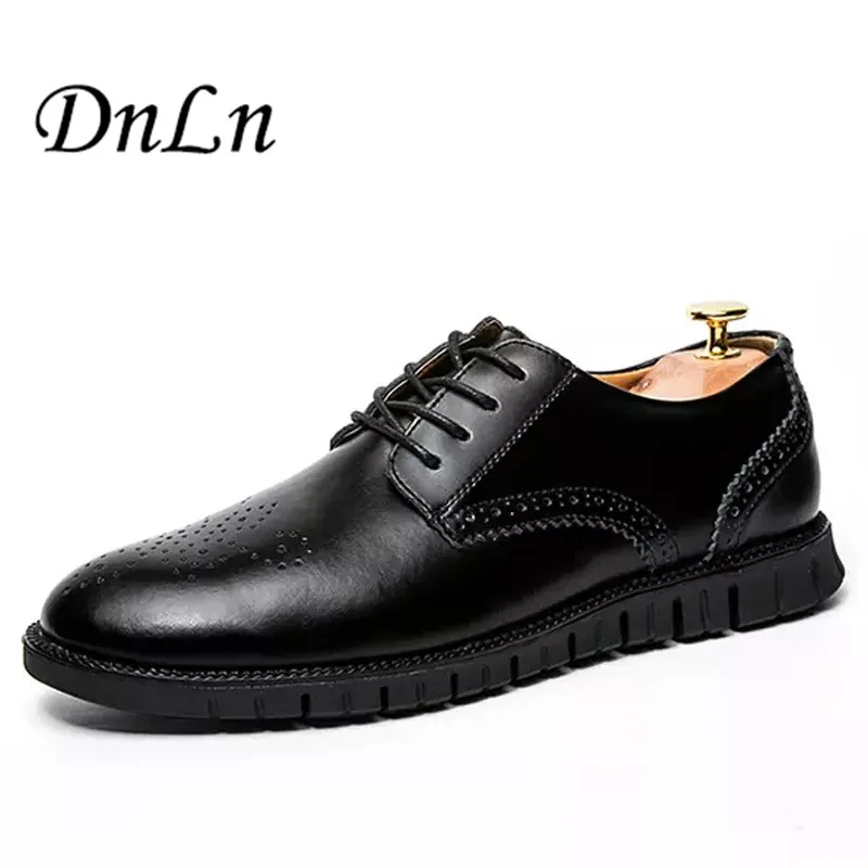 

Size 38-44 Bullock Men Shoes Designer High Fashion Shoes Men Black Brown Dress Shoes Men D30