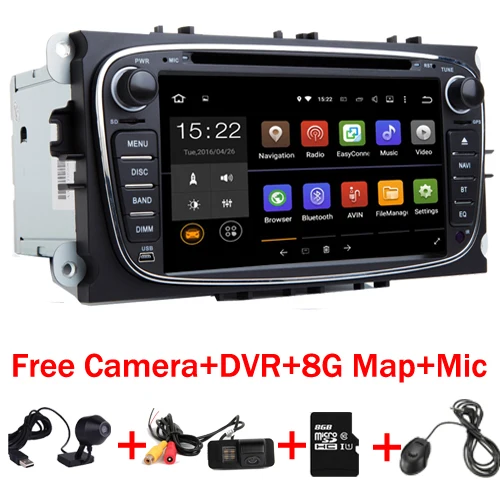 7 HD Quad Core 2din Android 7 1 Car DVD for Ford Mondeo C max S