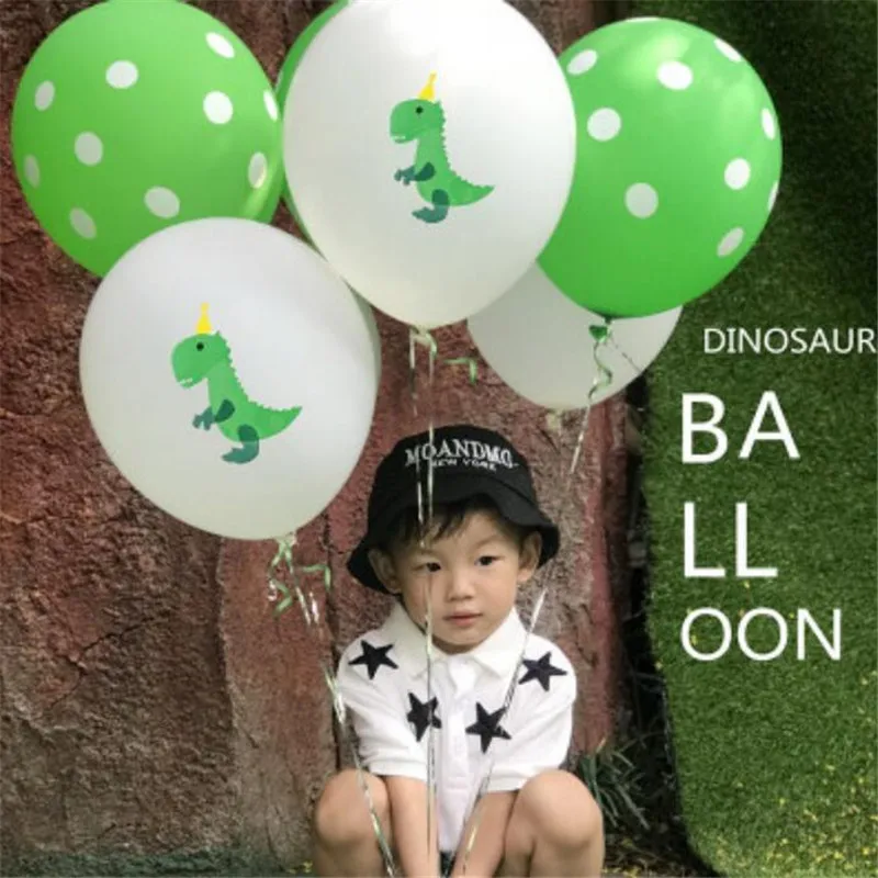 

10Pcs/Lot Cute Dinosaur Balloons Party Supplies Dinosaur Balloons For Kids Boy Birthday Party Decoration