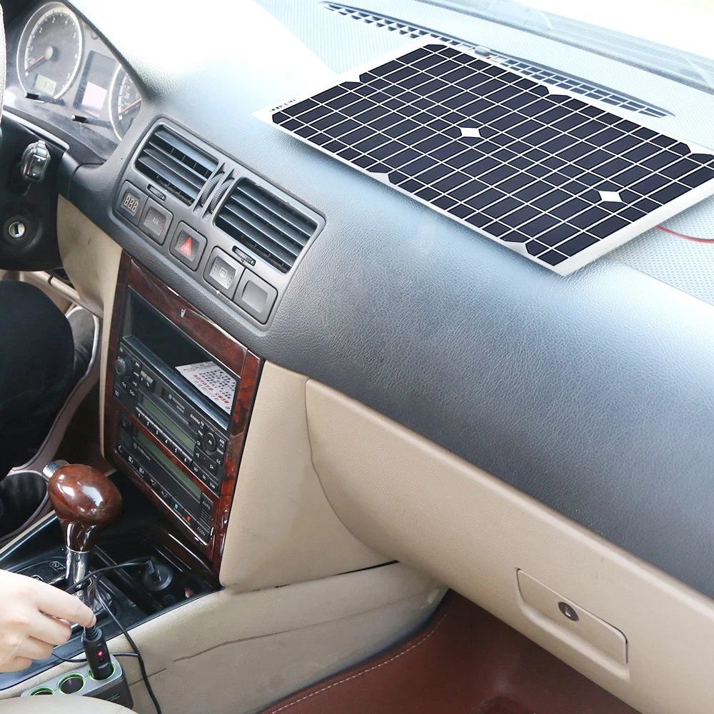 30 Вт 18 в Гибкая моно солнечная панель с 10A ШИМ-контроллером для 12 В зарядное устройство портативное солнечное зарядное устройство usb 5 в солнечная панель