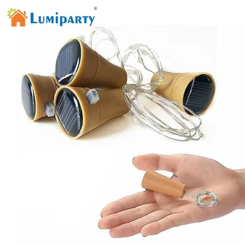 

8LED/10LED Garland Solar Wine Bottle Lights Solar Cork Fairy Lights Christmas Light LED Copper Garland Wire Fairy String Lights