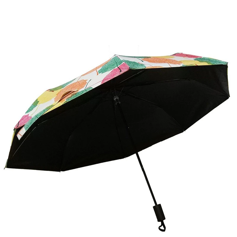 Sombrilla UV UPF 50 + Anti A Prueba de agua ya prueba de Viento Compacto Triple Paraguas Plegable con La Nanotecnología de Alta Revestimiento Negro|triple fold umbrella|folding umbrellaupf 50 - AliExpress