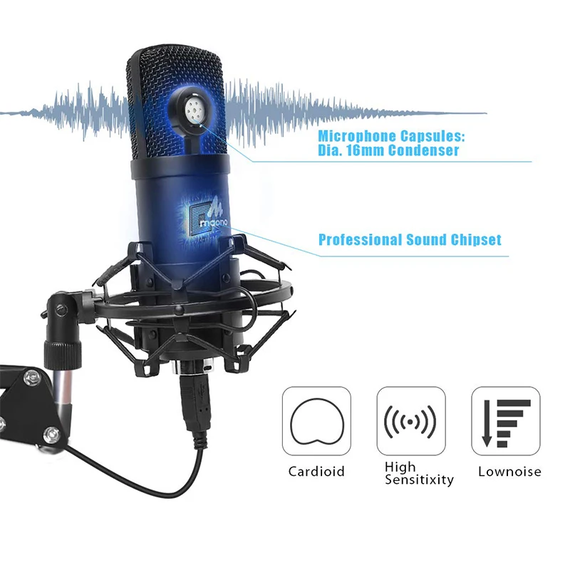MAONO Professional Studio Microphone Podcast USB