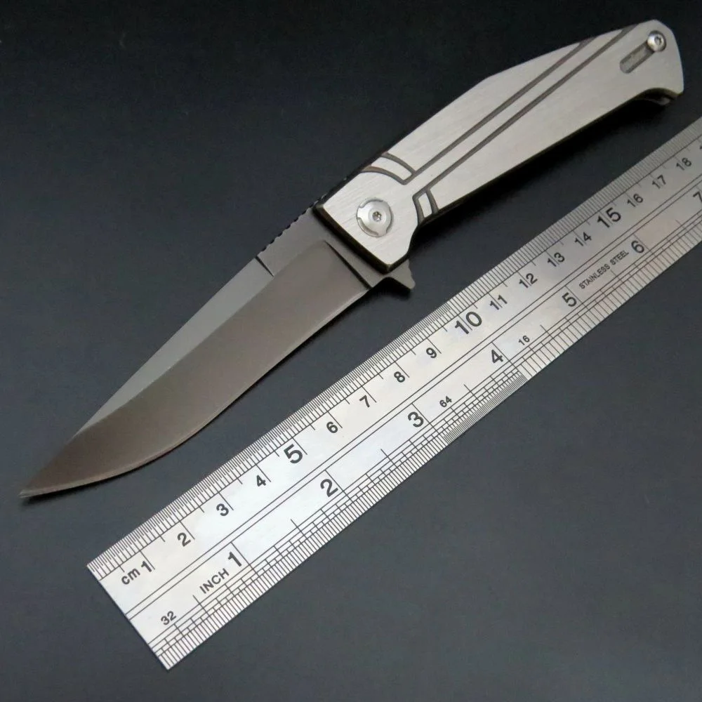 Hot Sale 4035 Folding Knife Titanium Coating Outdoor Hunting Knives