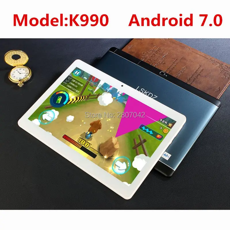 10 inch Tablet PCs 3G4G WCDMA Octa Core 4GB RAM 64GB ROM 5.0MP Android 7.0 GPS 1920*1200 IPS Tablet PC 10 10.1 +Gifts