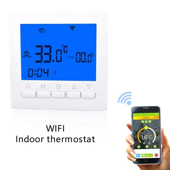 

WiFi Smart Thermostat Temperature Controller Smart Programmable for Water/Electric Floor Heating Water/Gas Boiler Works 16A
