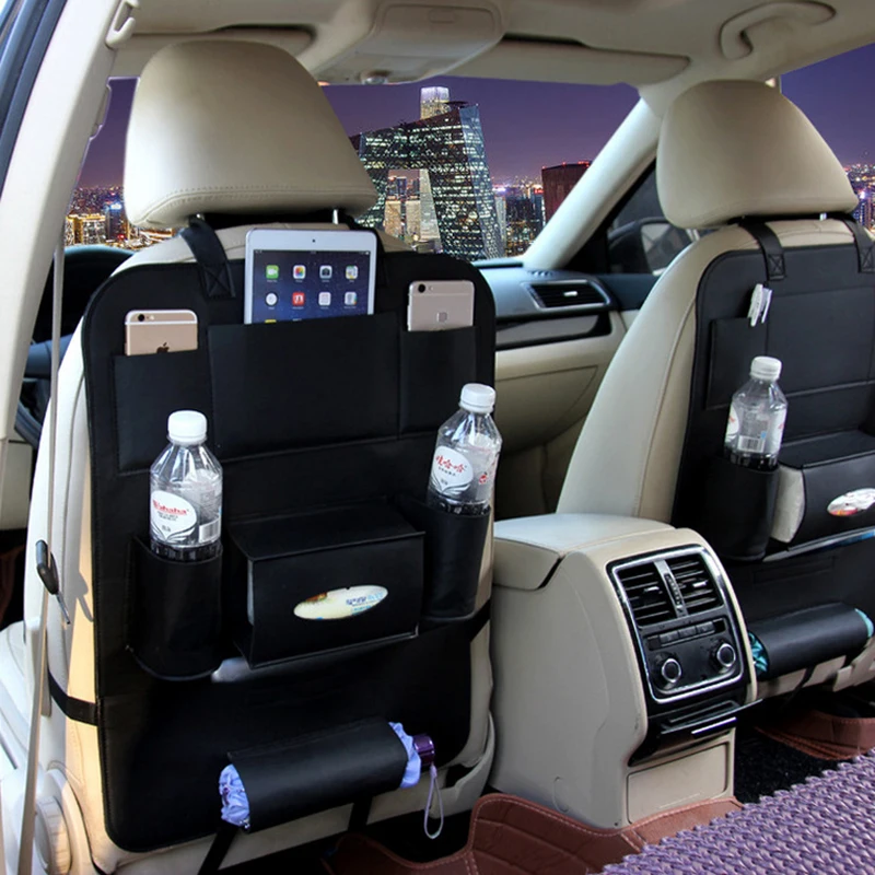 Автомобильный органайзер car backseat Organizer коричневый
