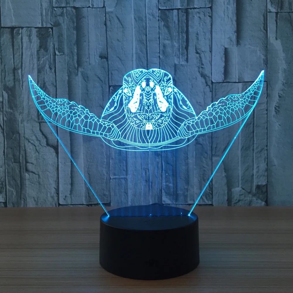 Indian Native American 7 Colors 3D LED Touch Table Night Lights Decor USB Lamp